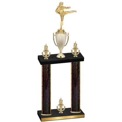 Double Black Glacier Victory Karate Trophy