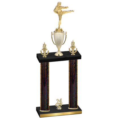 Double Black Glacier Year Karate Trophy