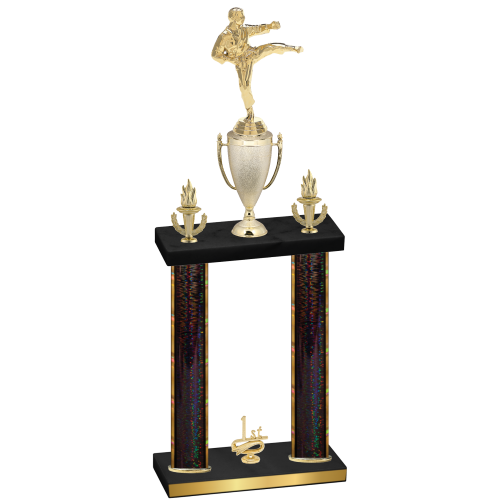 Double Black Glacier First Place Karate Trophy