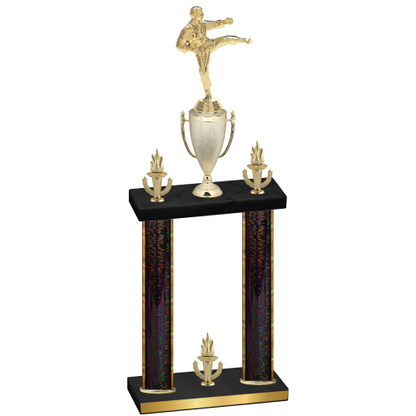Double Black Glacier Victory Karate Trophy