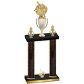 Double Black Glacier First Place Baseball Trophy
