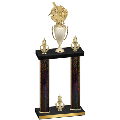 Double Black Glacier Victory Baseball Trophy