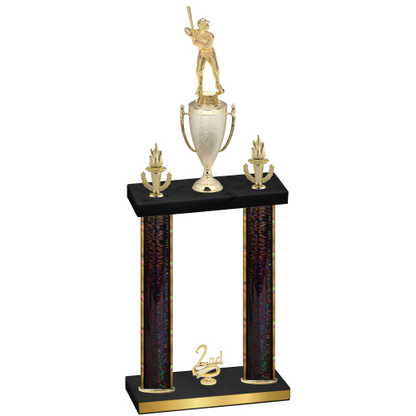 Double Black Glacier Second Place Baseball Trophy