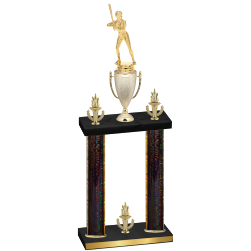 Double Black Glacier Victory Softball Trophy