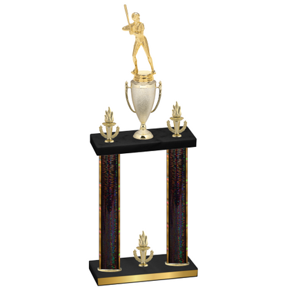 Double Black Glacier Victory Softball Trophy
