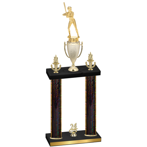 Double Black Glacier Year Softball Trophy