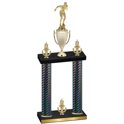 Double Black Carbon Fiber Victory Swimming Trophy