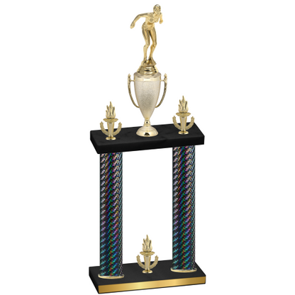 Double Black Carbon Fiber Victory Tennis Trophy