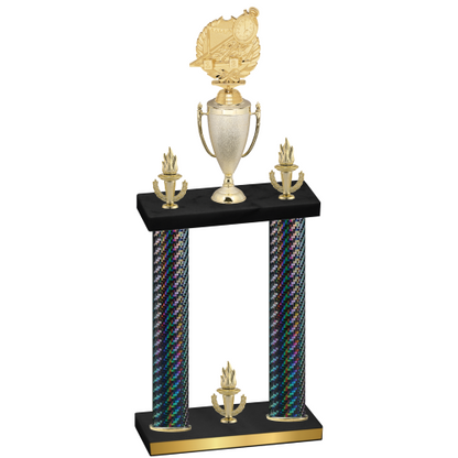Double Black Carbon Fiber Victory Swimming Trophy