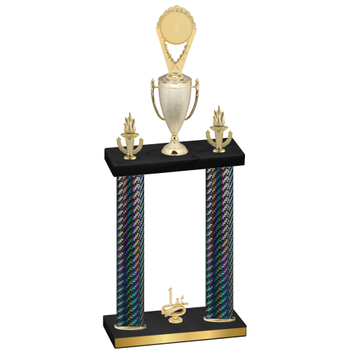 Double Black Carbon Fiber First Place Insert Trophy