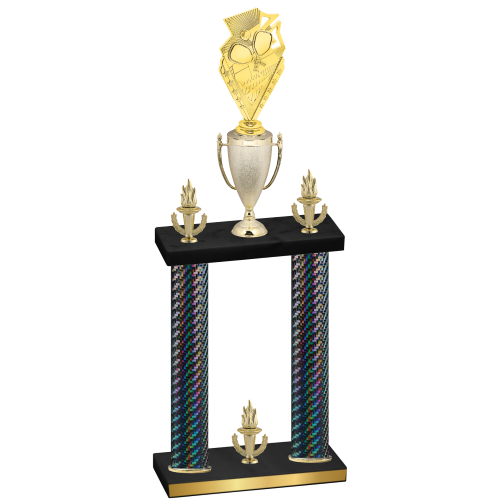 Double Black Carbon Fiber Victory Pickleball Trophy