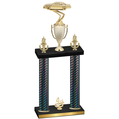 Double Black Carbon Fiber Fourth Place Cars Trophy