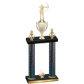Double Black Carbon Fiber First Place Archery Trophy