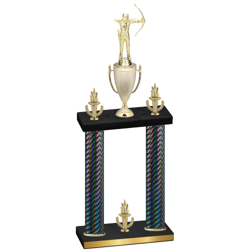 Double Black Carbon Fiber Victory Archery Trophy