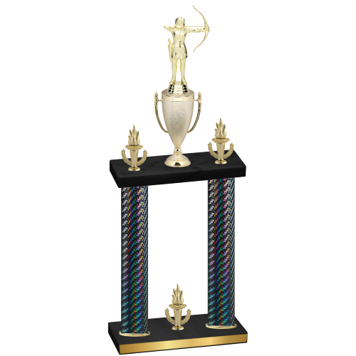 Double Black Carbon Fiber Victory Archery Trophy