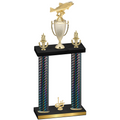 Double Black Carbon Fiber First Place Fishing Trophy
