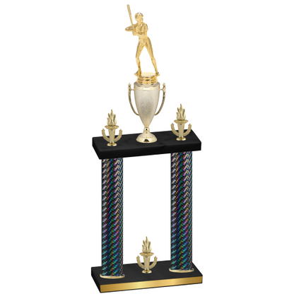 Double Black Carbon Fiber Victory Softball Trophy