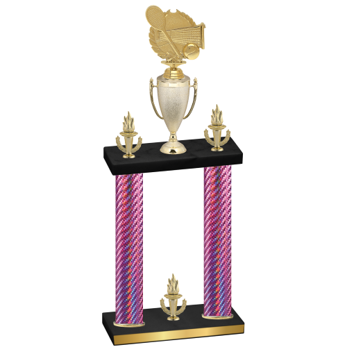 Double Pink Carbon Fiber Victory Tennis Trophy