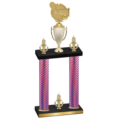 Double Pink Carbon Fiber Victory Tennis Trophy
