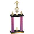 Double Pink Carbon Fiber Victory Wrestling Trophy