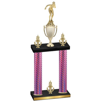 Double Pink Carbon Fiber Victory Tennis Trophy