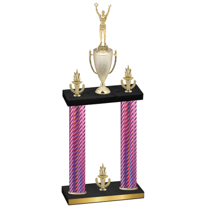 Double Pink Carbon Fiber Victory Victory Trophy