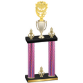 Double Pink Carbon Fiber Victory Pickleball Trophy