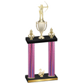 Double Pink Carbon Fiber Second Place Archery Trophy