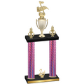 Double Pink Carbon Fiber Second Place Music Trophy