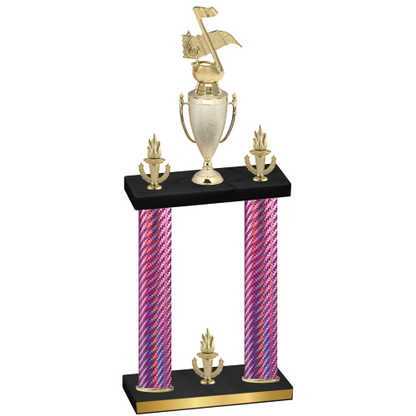 Double Pink Carbon Fiber Victory Music Trophy