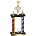 Double Flag USA Third Place Rugby Trophy