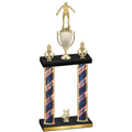Double Flag USA Year Wrestling Trophy