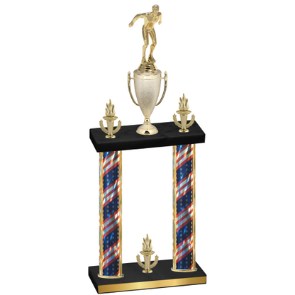 Double Flag USA Victory Swimming Trophy