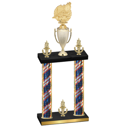 Double Flag USA Victory Swimming Trophy