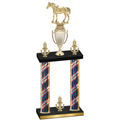 Double Flag USA Victory Horses Trophy