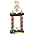 Double Flag USA Victory Horses Trophy