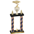 Double Flag USA First Place Cars Trophy
