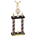 Double Flag USA Second Place Weights Trophy