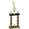 Double Flag USA Victory Basketball Trophy