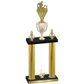 Double Gold Carbon Fiber Second Place Rugby Trophy