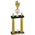 Double Gold Carbon Fiber Year Rugby Trophy