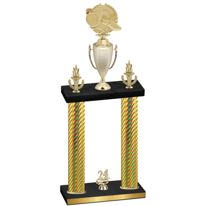 Double Gold Carbon Fiber Year Running Trophy