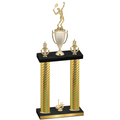 Double Gold Carbon Fiber First Place Tennis Trophy