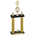 Double Gold Carbon Fiber Year Wrestling Trophy
