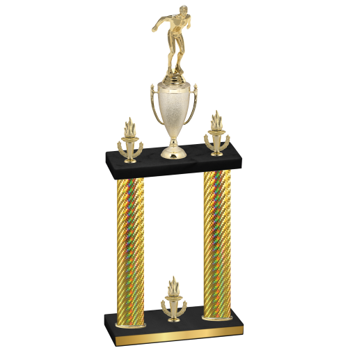 Double Gold Carbon Fiber Victory Swimming Trophy