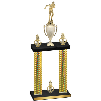 Double Gold Carbon Fiber Victory Swimming Trophy