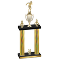 Double Gold Carbon Fiber Year Swimming Trophy