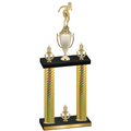 Double Gold Carbon Fiber Victory Tennis Trophy