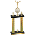 Double Gold Carbon Fiber Year Cheerleading Trophy