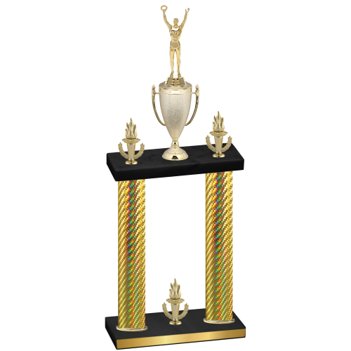 Double Gold Carbon Fiber Victory Victory Trophy